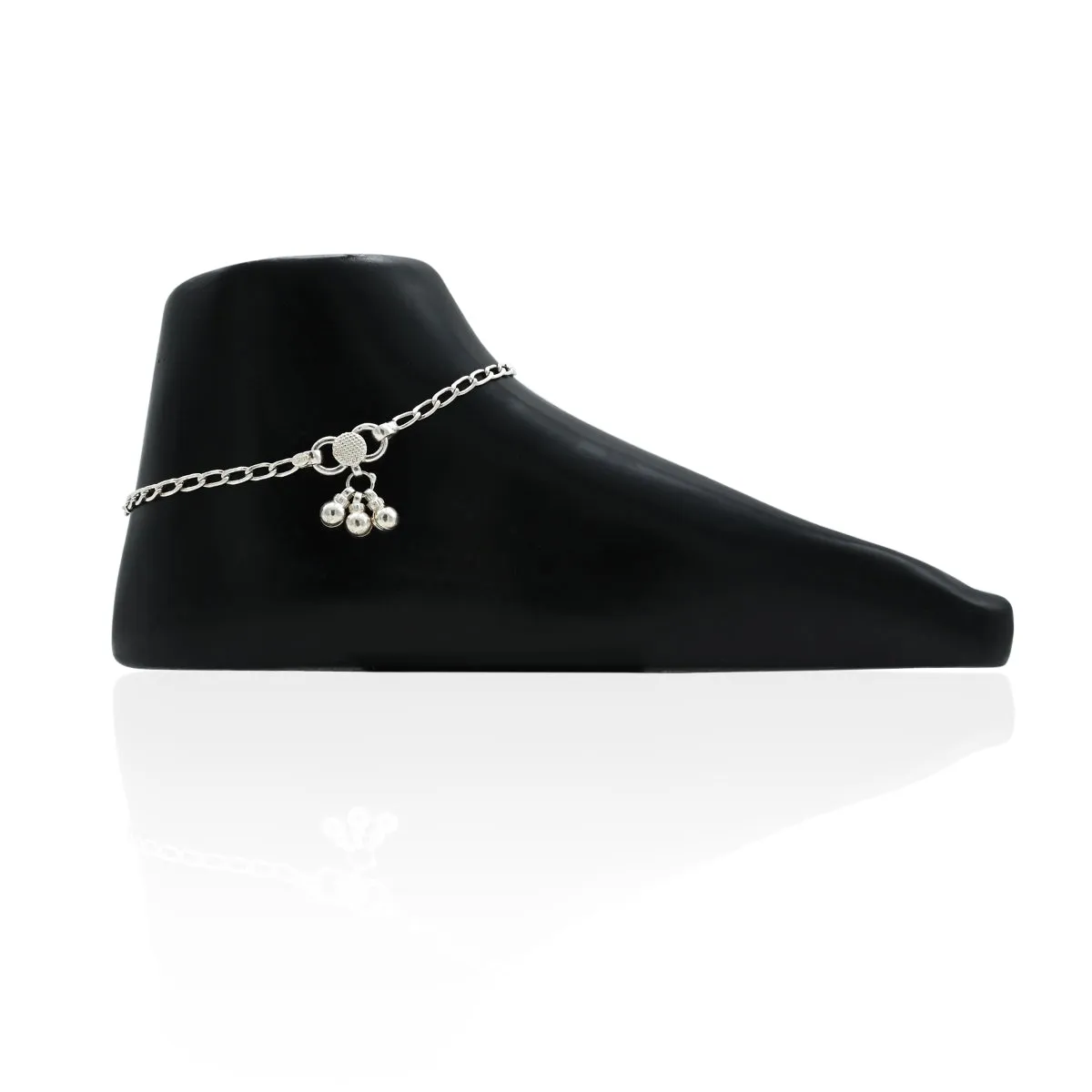 SIlver Radiant Colourful Gem Anklet
