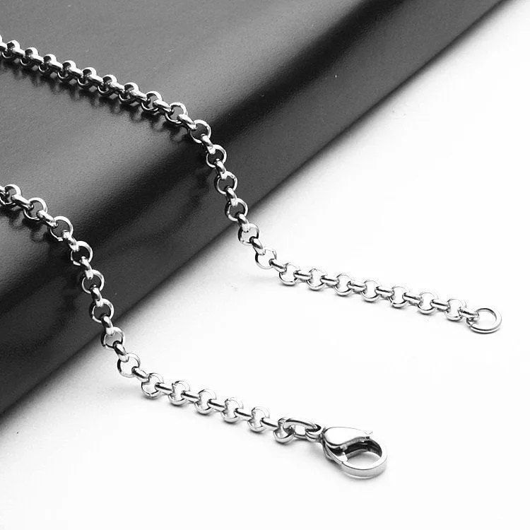 Stainless Steel Rolo Chains - Necklace Chains for Jewelry Making Supplies - Chain for Necklaces - Stainless Steel Mens & Womens - DIY