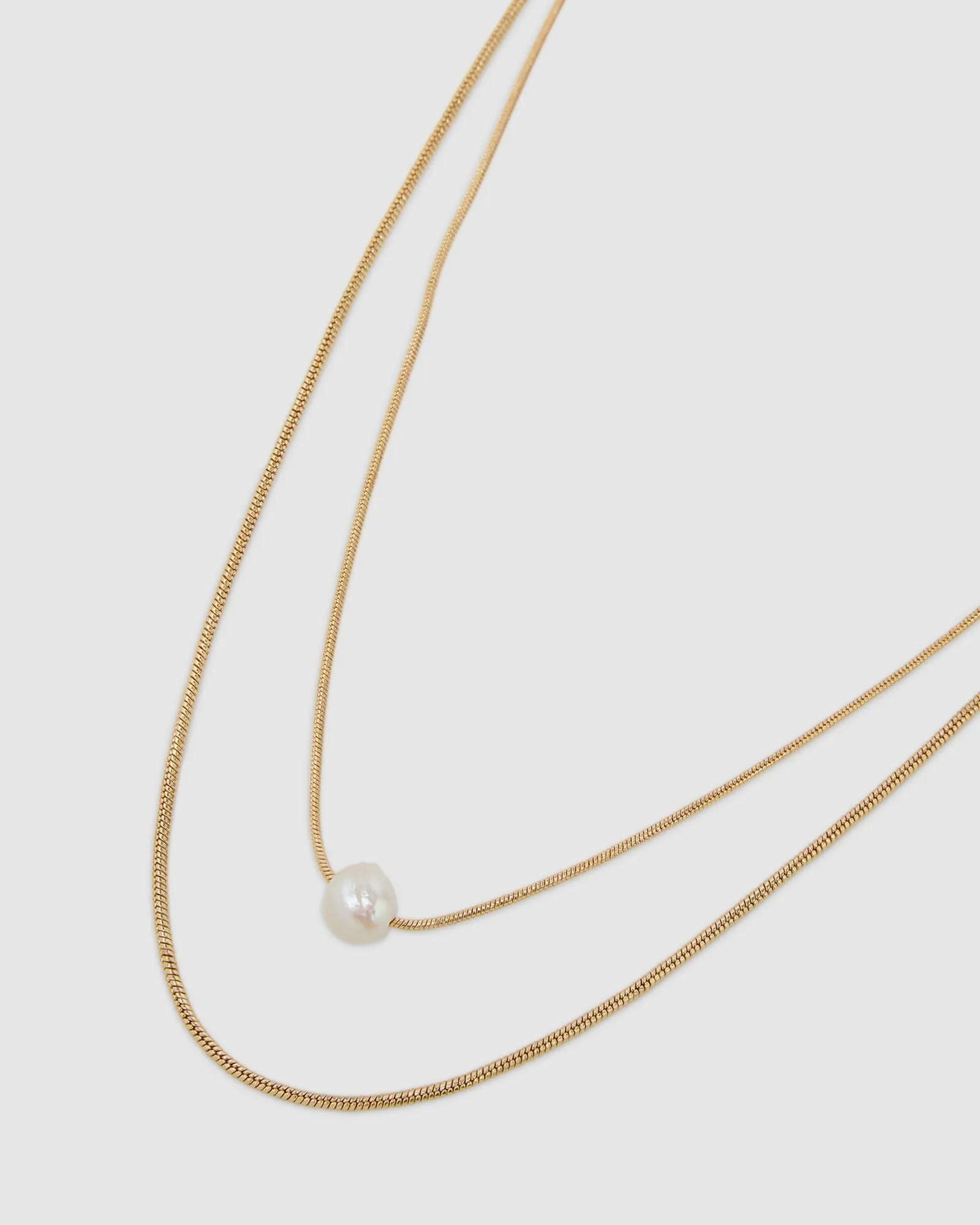 Tia Pearl Chain Necklace