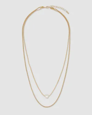 Tia Pearl Chain Necklace