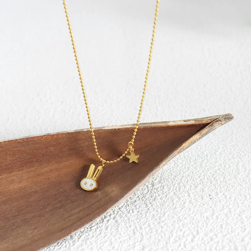 Whimsical Rabbit Pendant Necklace - Stylish Jewelry for Women