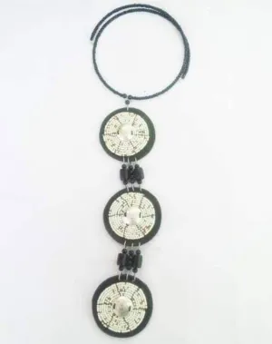 White and black long beaded handmade masaai masai maasai necklace with free shipping